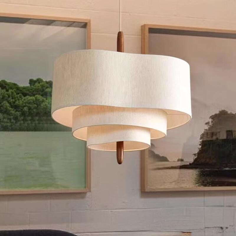 Wabi-Sabi Fabric Rechargeable Pendant Lamp D45cm