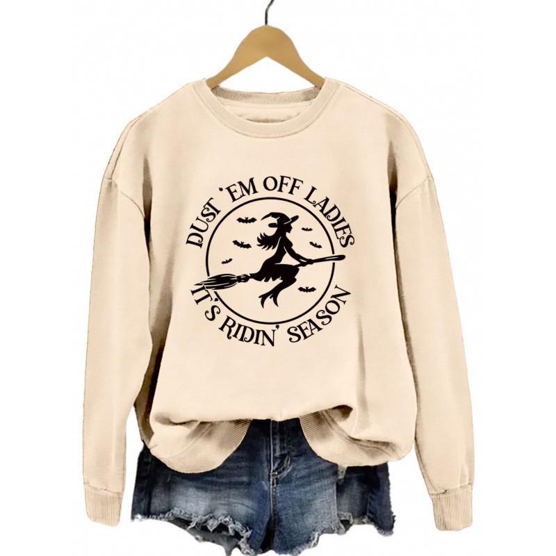Fun Print Ladies' Fashion Round Neck Hoodie - Comfortable & Versatile Autumn Arrival