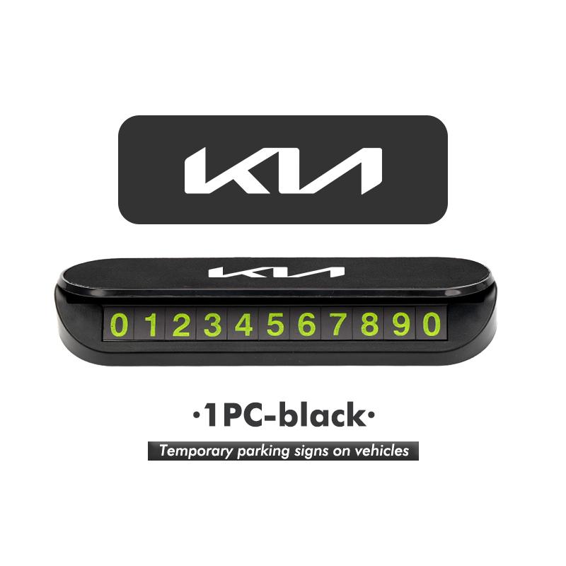 For KIA Car Temporary Parking Signs Digital Moving Phone Number Plate Cerato Soul Venga Forte Spectra Sedona Niro Cadenza RT1