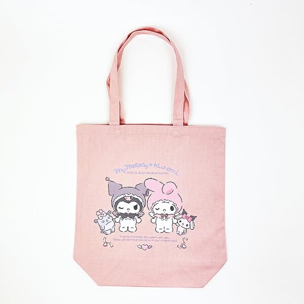 My Melody Kuromi 50th & 20th Anniversary Angel Tote Bag, Pink