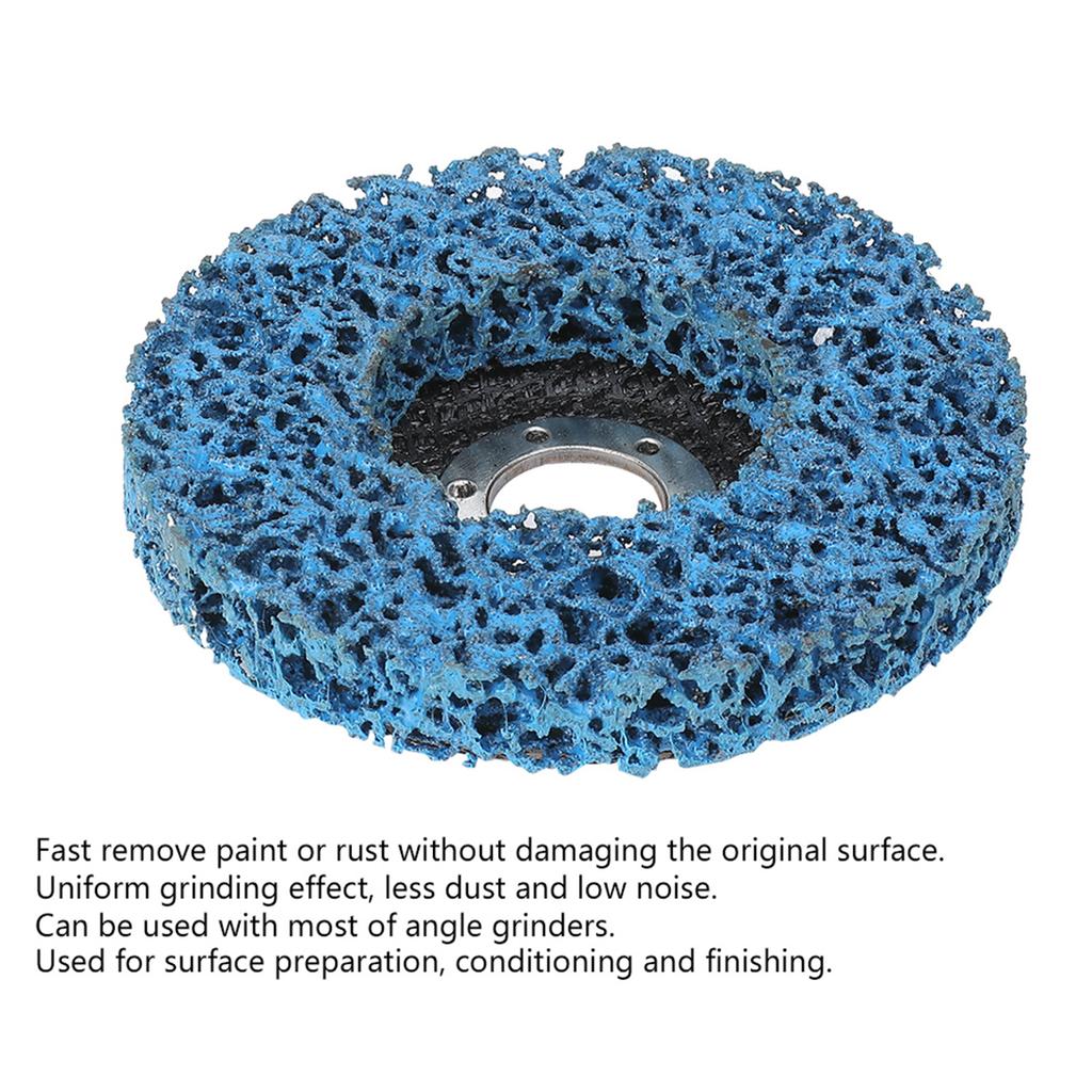5pcs Poly Strip Abrasive Disc Rust Paint Remover Grinding Wheel for Angle Grinder(100mm)