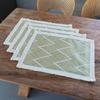 Insulation Coaster Woven Round Retro Insulation Mat Storage Mat Home Decoration Dining Table Cloth Placemat