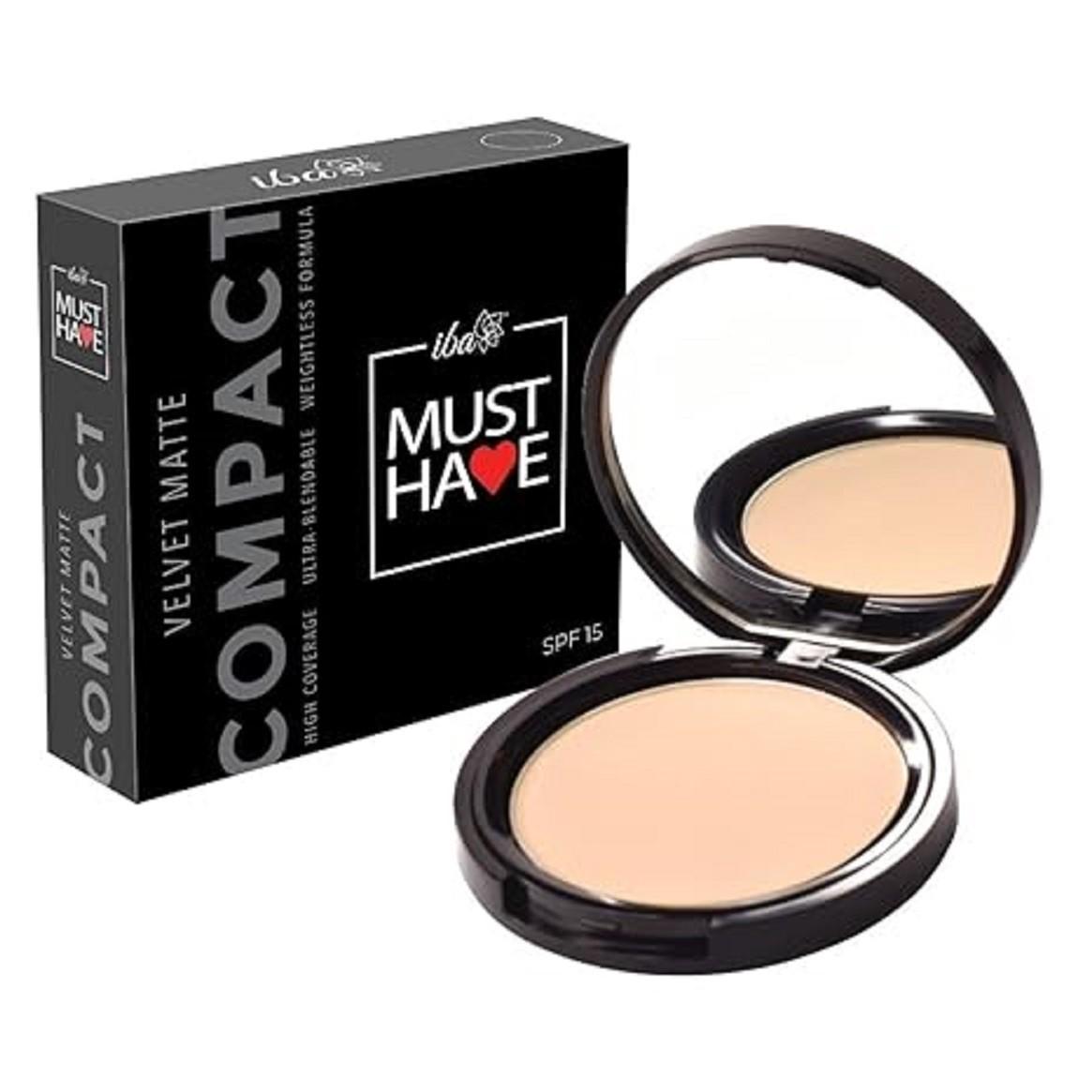 @ Iba Must Have Velvet Matte Pressed Compact Powder Cool Vanilla 9gm UK111 50%OFF