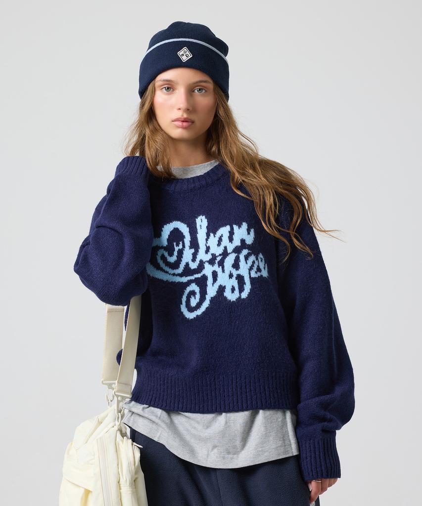URBANDTYPE Lovely Brushed Crop Knit_3Color