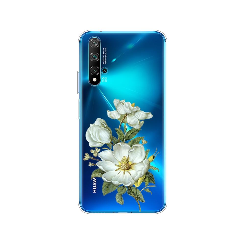 Dla Huawei Nova 5T Case miękka TPU tylna silikonowa obudowa telefonu dla Nova5T 5 T YAL-L21 6.26 ''fundas coque zderzak