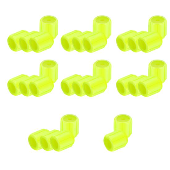 Glow-in-The-Dark Tire Valve Caps Set Universal Waterproof Lights Stem Covers Wear-Resistant Vehicle Tire Valve Caps