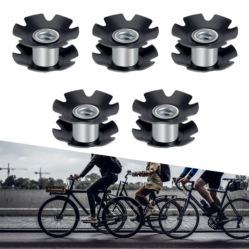 10Pcs Bicycles Headset Star Nut Mountain Bike Fangled Nut Front Fork Mount Core Fastening Bolts Easy To Install