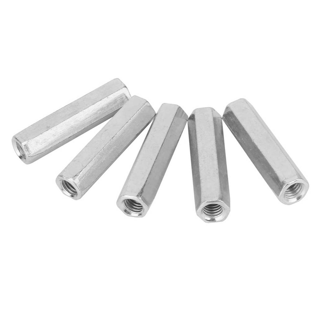 5 buc M8 * 50 piuliță lungă pentru tijă hexagonală manșon hexagonal piuliță de fixare filetată