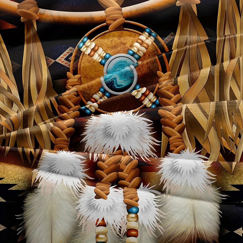 Tribe Duvet Cover Set 1*Duvet Cover+2*Pillowcase Ethnic Style Dreamcatcher Eagle Print Aztec Soft Comfortable Bedding Set