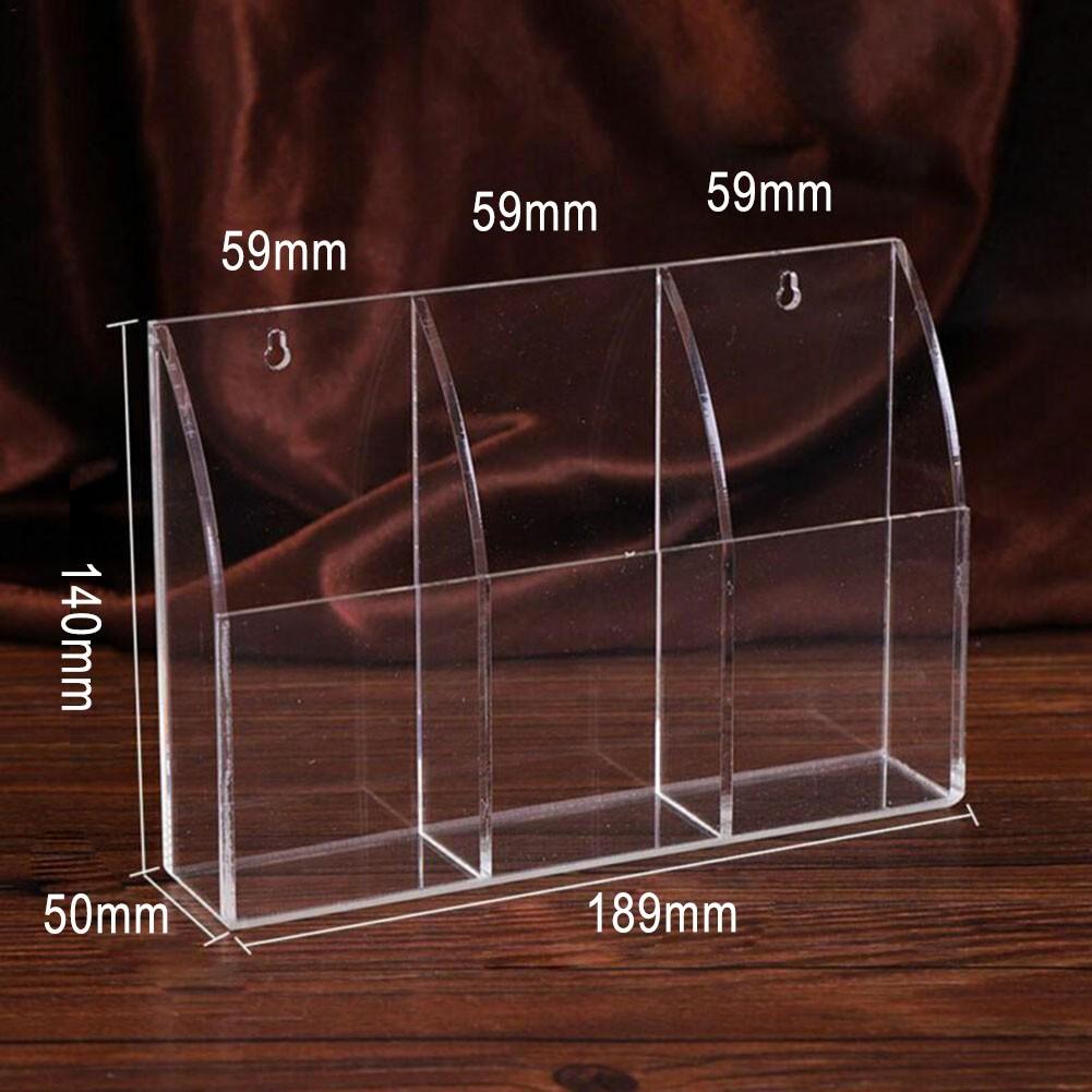 Remote Storage Box Bracket Acrylic Clear Holder Case