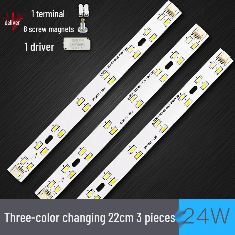 Three-Color LED Strip Light Panel for Living Room Ceiling