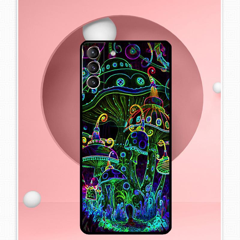 Psychedelic Mushrooms Florals Case For Samsung Galaxy S25 Ultra S25 FE S20 S21 S22 S23 Plus S9 S10 S24 Ultra Cover Funda