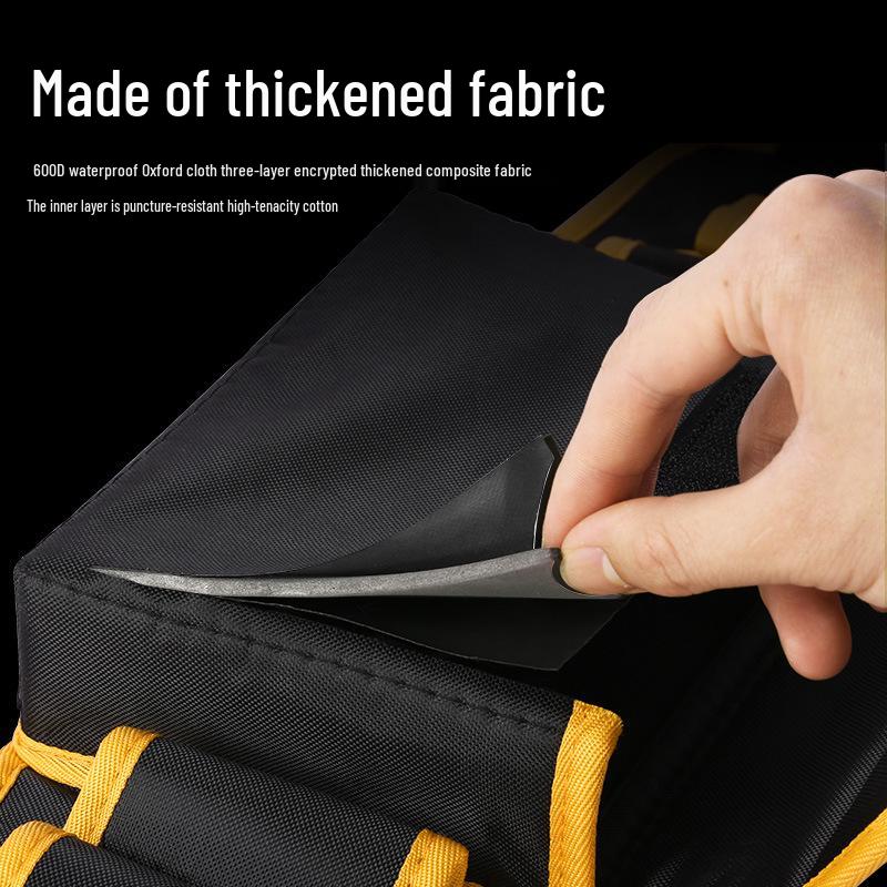 Portable Electrician Tool Belt: Sturdy, Multifunctional Waist Pouch for Construction Site Storage
