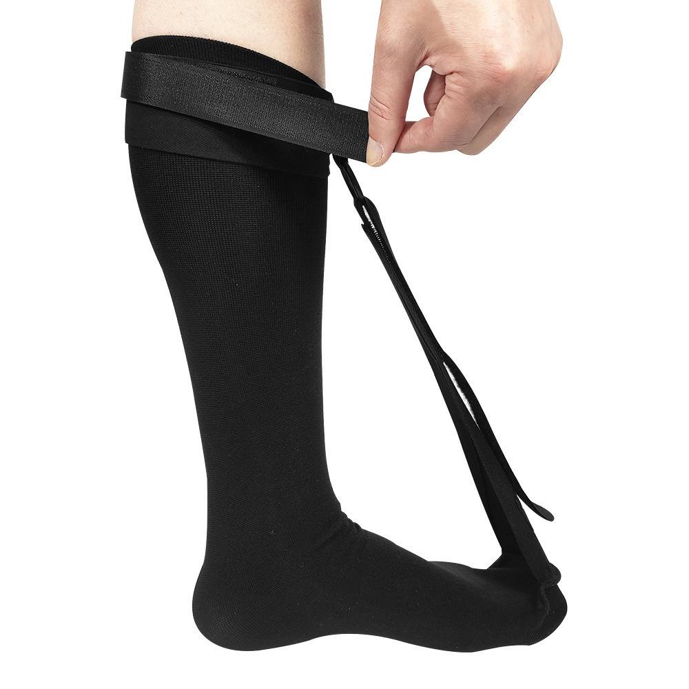 Foot Drop Correction Sock Brace Adjustable Straps Plantar Fasciitis Support Arch Compression Sock for Ankle Rehabilitation