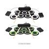 Tragbares digitales elektronisches Roll-Up-Drum-Set in kompakter Größe, 7 Silikon-Drum-Pads, Stromversorgung über USB