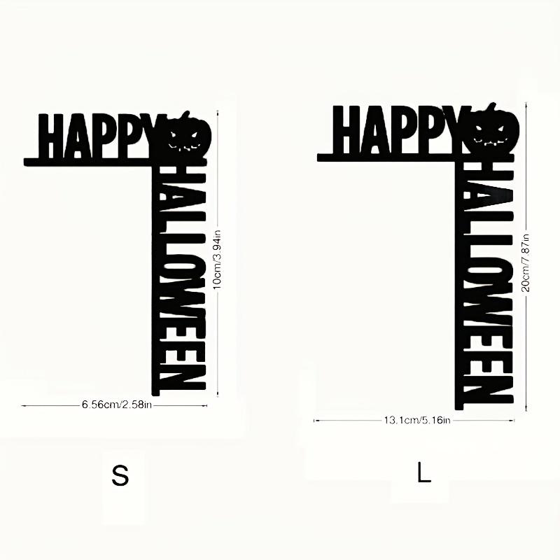 

1Set/2pcs Halloween 3D three-dimensional happy halloween acrylic mirror sticker, switch door decoration wall sticker, Halloween house party decoration Pack of 2