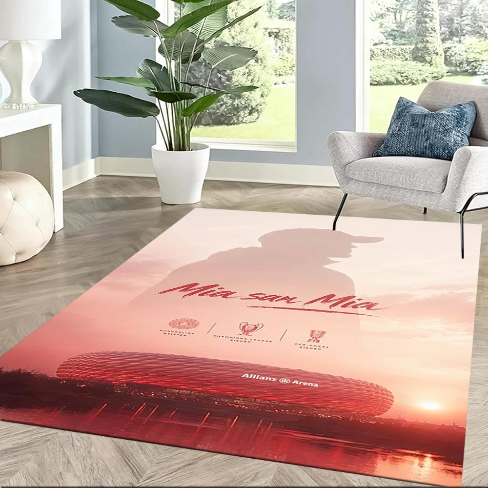 Bayern Munich Floor Mat Perfect for Game Room Entryway Kitchen Hallway Anti-slip Rug Anime Office Decor Perfect Birthday/Christmas Gift Idea