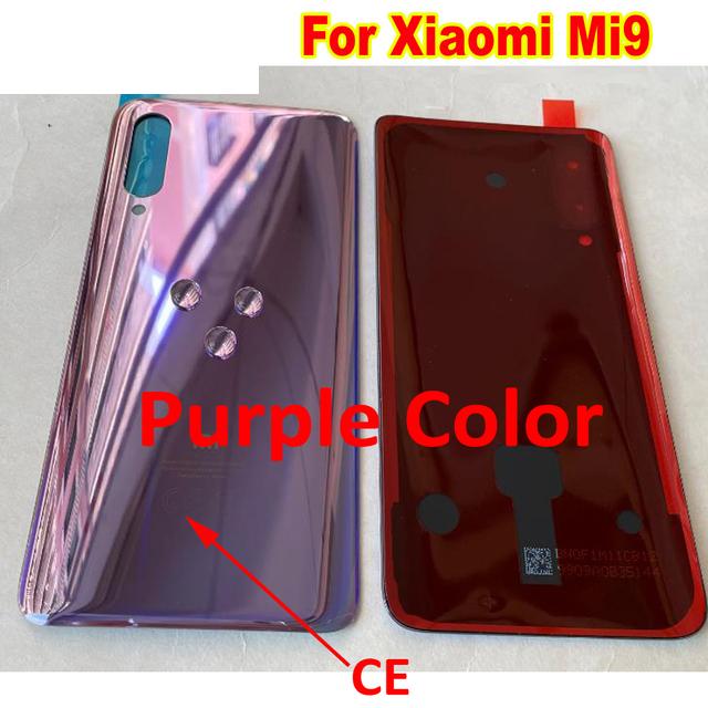 Best For Mi9SE Mi9 Mi8 Glass Back Battery Cover Housing Door Rear Case For Xiaomi 8 9 Mi9 SE Mi 9SE M9SE Phone Lid with Adhesive
