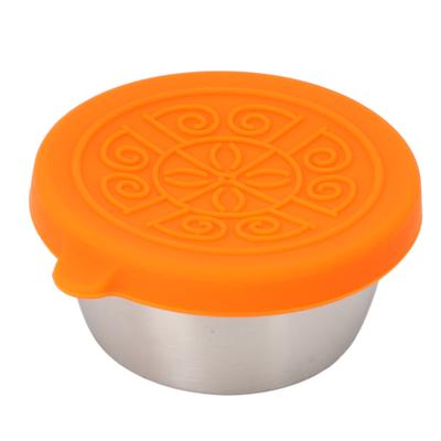 50ml Stainless Steel Condiment Containers Separate Leak Proof Portable Small Dipping Sauce Cup with