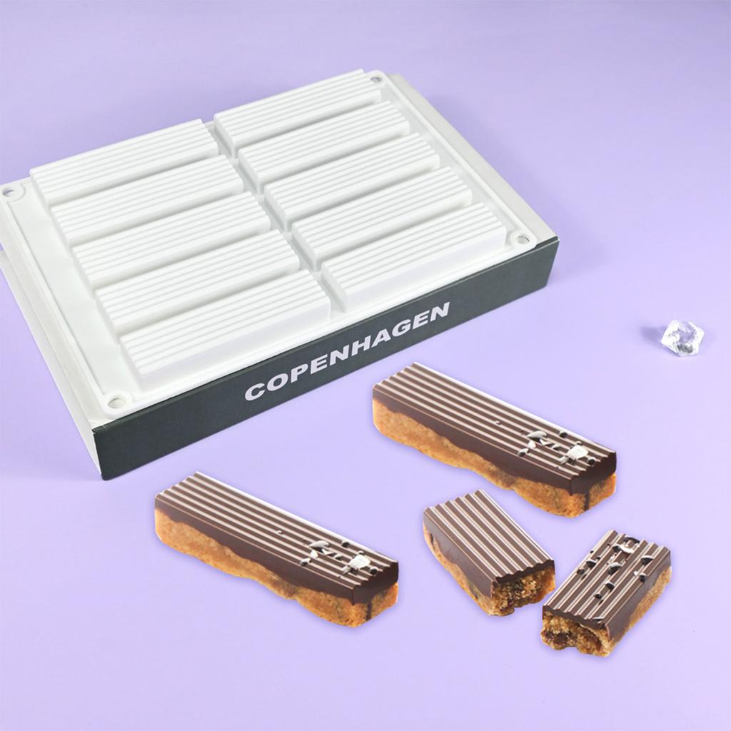 Vertical Stripes Silicone Molds Making Mousses Cake Molds Decorating Baking Tool for Making Chocolate Fondant Dessert