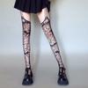 Women Jk Girl Cute Bowknot Tights Lolita Pantyhose Sexy Lace Mesh Fishnet Thigh High Stockings Club Party Cosplay Kawaii Hosiery