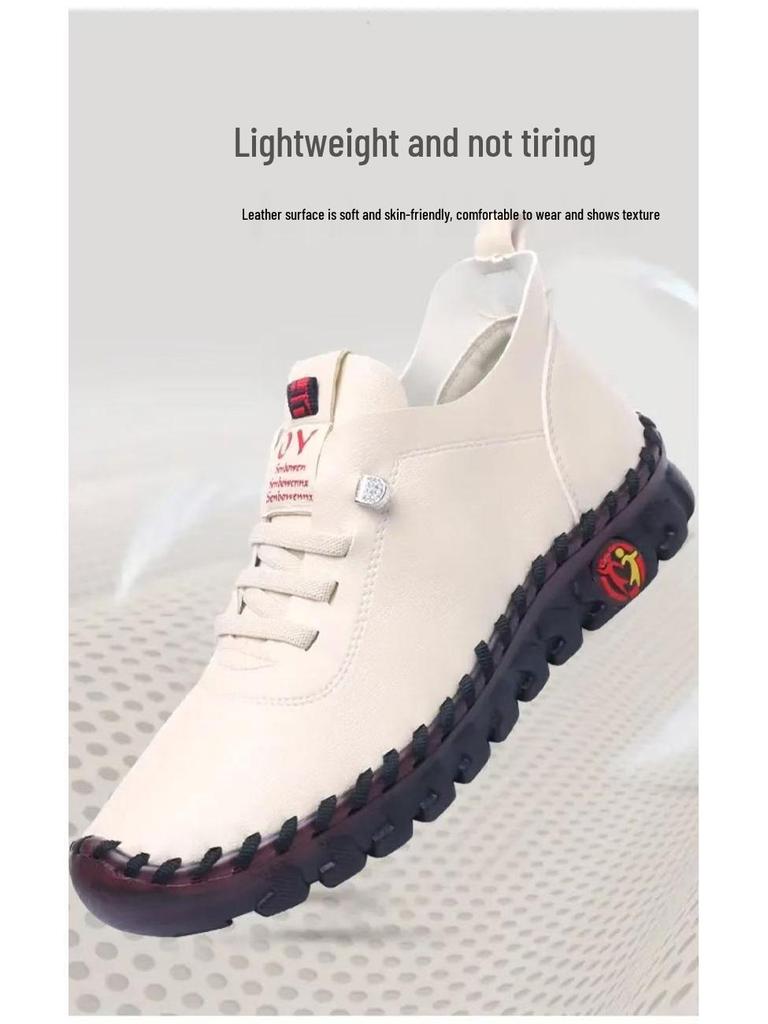 Autumn Oxford Soft Sole Women's Casual Dance Shoes for Middle-Aged and Elderly