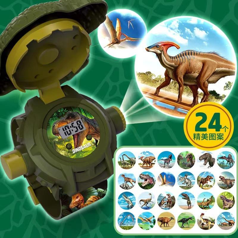 Kids Educational Projection Watch Light Up Dinosaur Toy Christmas Gift Perfect Childrens Party Favor Pack Ideal Present
