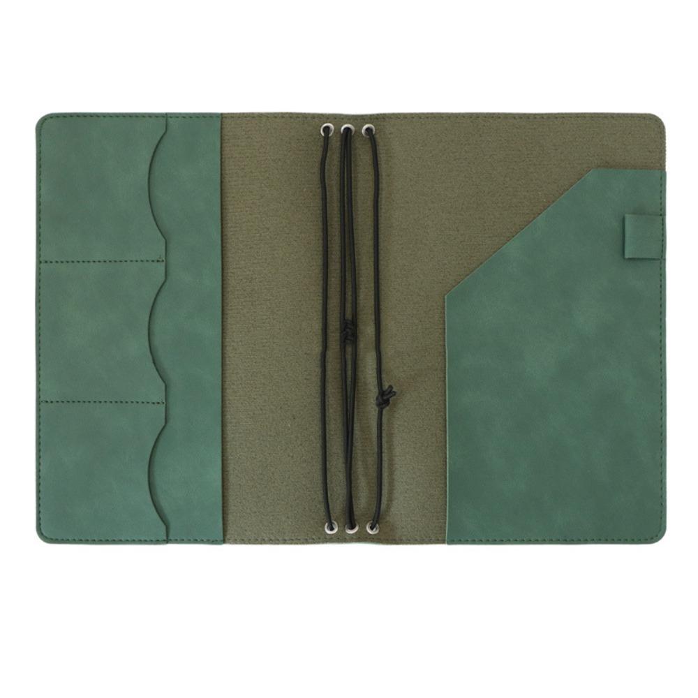Leather Refillable Notebook Organizer A5 Multifunctional Loose Leaf Notebook Compact Portable Document Organizer