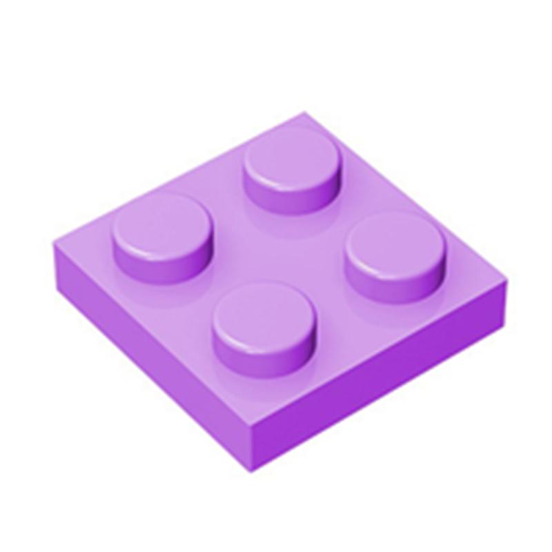 80pcs Plate 2x2 Dots Muilt-Colored Compatible with 3022 94148 Self-Locking Bricks Building Blocks Toys Accessories