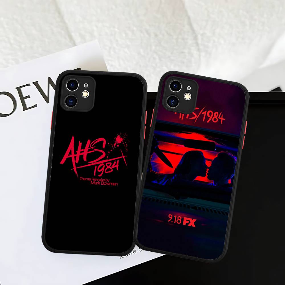 American Horror Story AHS 1984 Matte Translucent Phone Case For Iphone 16 ProMax 15 14 13 12 11 X XS PRO Plus