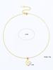 1 piece 18k Gold plated stainless steel lucky clover pendant necklace for women's daily accessories jewellery bracelet earrings