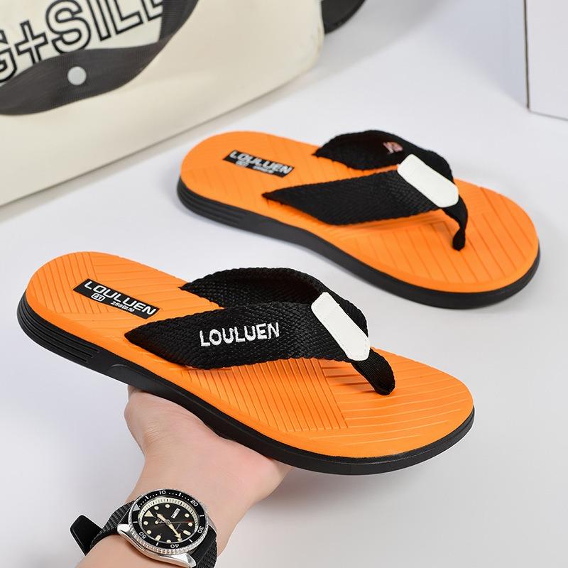 Fashion Men Flip Flops Summer Outdoor Beach Shoes Fashion Breath Casual Slippers Anti Slip Fashion Open Toe Home High Quality Chanclas