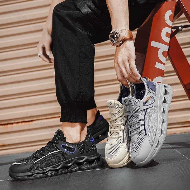 Fashion Fly Weave Designed Casual Shoes for Men 2025 Summer New Mesh Breathable Comfortable Sports Shoes Fashion Trend Low Top Sneakers