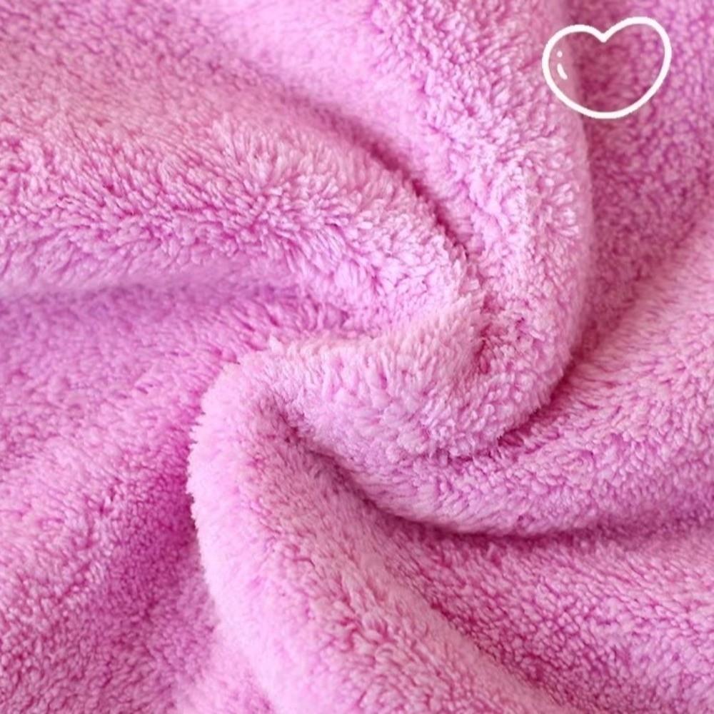 Cute Absorbent Hand Towel Coral Fleece Fruit Pattern Cleaning Cloth Thickened Quick Drying Fleece Rag for Home Cleaning