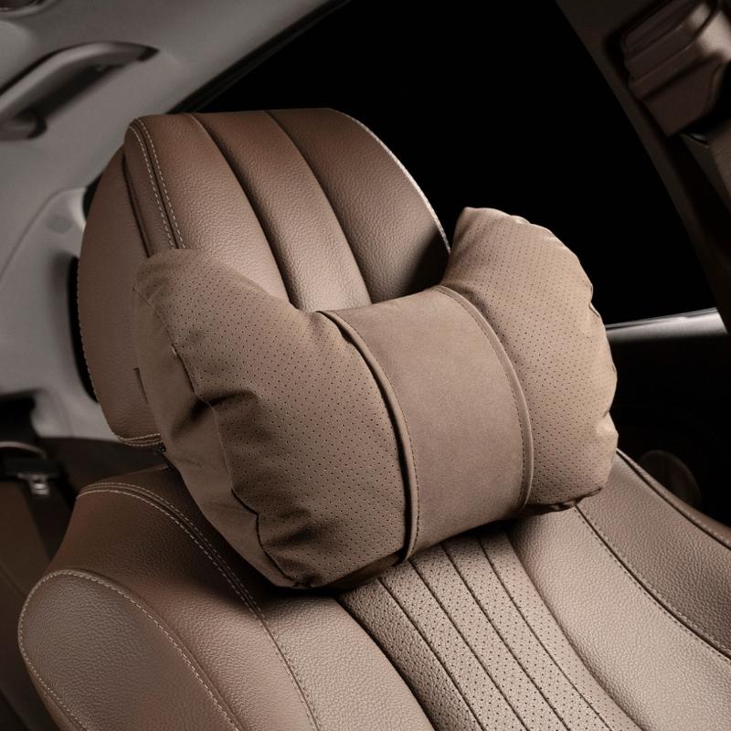 Car Headrest Memory Pillow Lumbar Pad - Fatigue Relief Cushions for Neck & Back