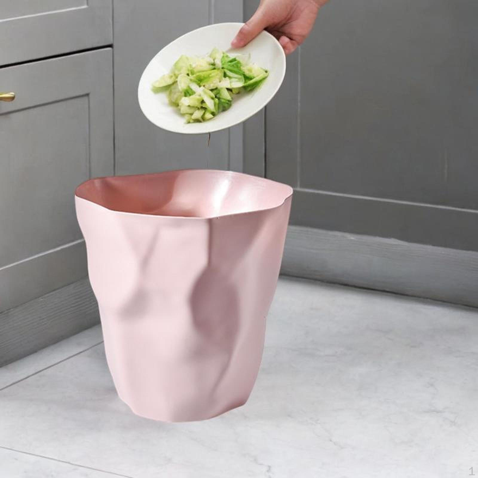 

Элегантный мусорный контейнер для использования дома и в офисе розовый