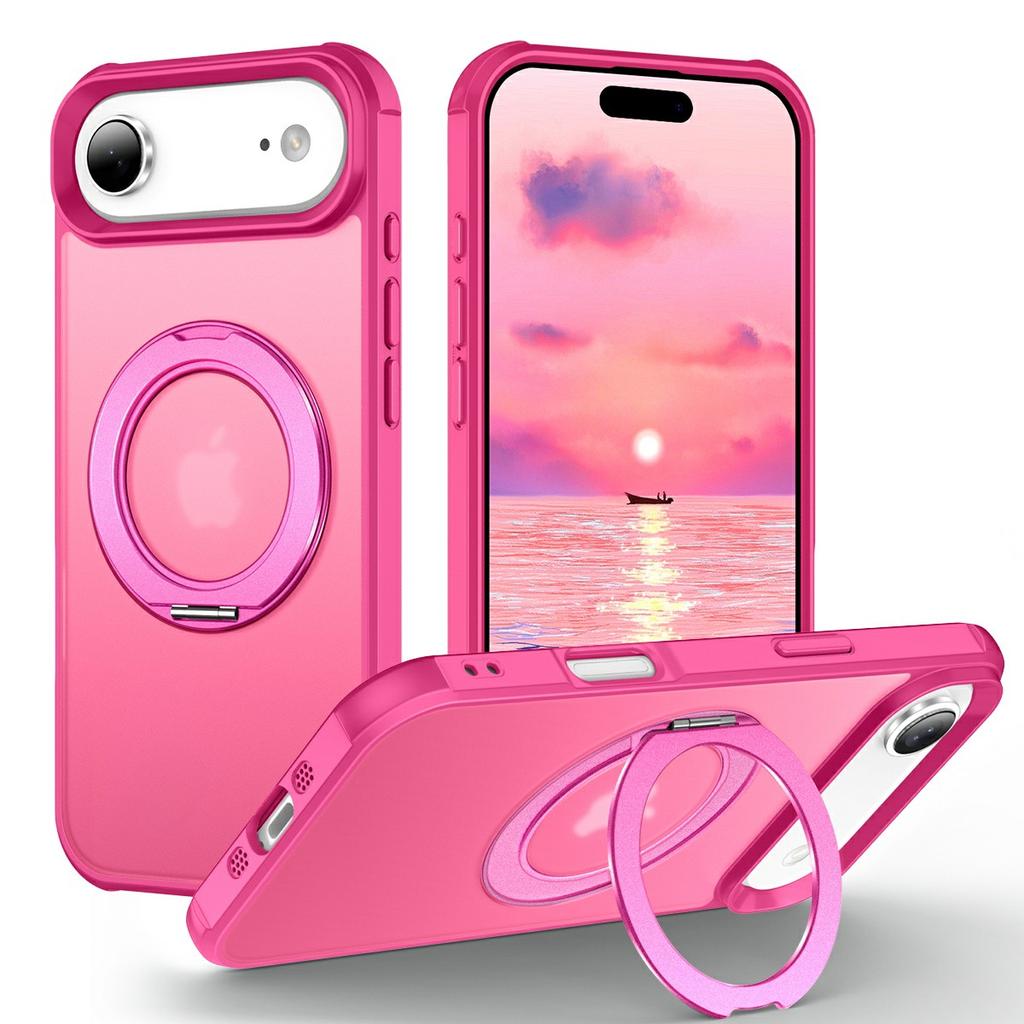 Etui na iPhone 17 Air z magnetyczną podpórką, hybrydowe etui na telefon z TPU+PC, odporne na wstrząsy