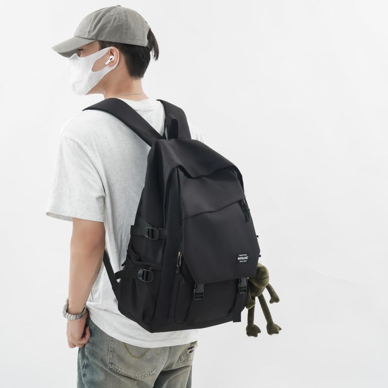 Backpack Men's Simple and Versatile Large Capacity Travel Backpack Women's Casual Junior High School, High School, College Student Backpack