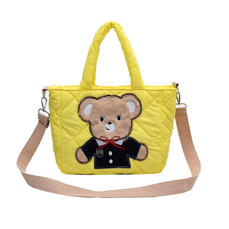 Fashionable Unisex Children's Crossbody Bag With Cute Bear Pattern Ideal For Preschool