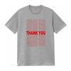 Thank You Bag T Shirt Vintage Washed Unisex Stylish Homme Designer Clothes Casual Fashion Top For Everyday Wear Graphic