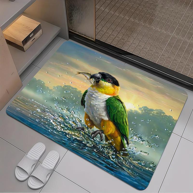 

2025 New ParrotCarpet Rug for Living Room Bedroom Home Sofa Decoration,Kids play Non-slip Floor Mat 40x60cm( 15x23in )