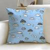 Floral Texture Cushion Cover Soft  EasyWash Pillow Case  Versatile for Couch Bed Travel and Office