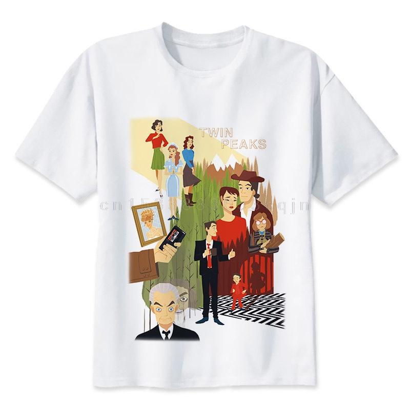 Twin Peaks Tshirt Men Tv Fashion Tshirts Men Tee Shirt Tops Short Sleeve T Shirt