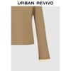 UR Women's Retro Color-block Faux Two-Piece Cardigan