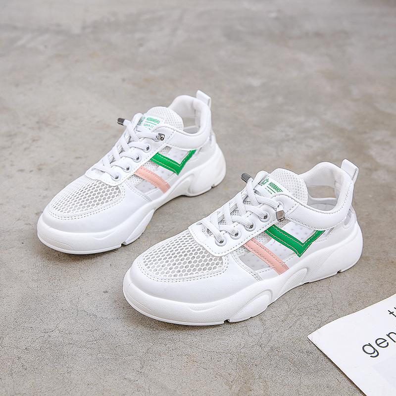 Fashion Women Sneakers 2024 Platform Casual Shoes Fashion Mesh Breathable Sneakers Lightweight Waling Shoes