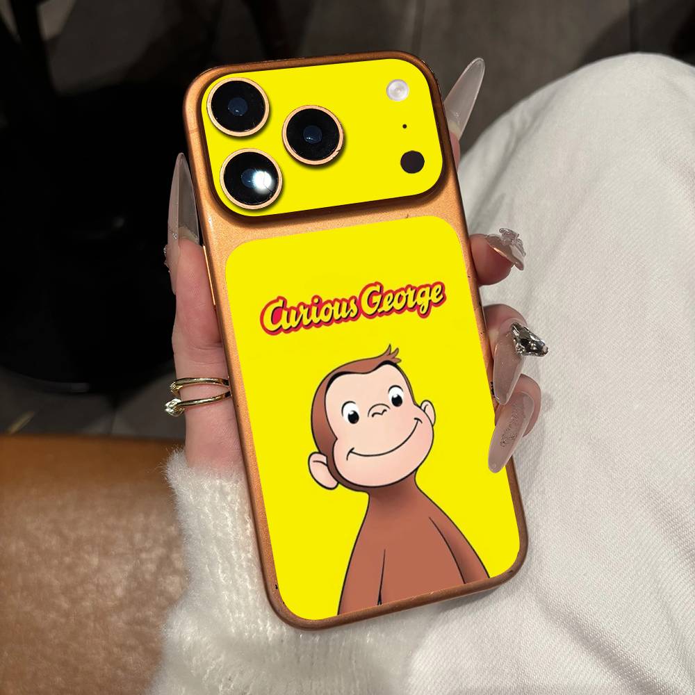 

Lovely Curious G-George Monkey Skin Wrap Decal Sticker Protective Back For IPhone 17 Pro 17 Pro Max iPhone 17 Pro