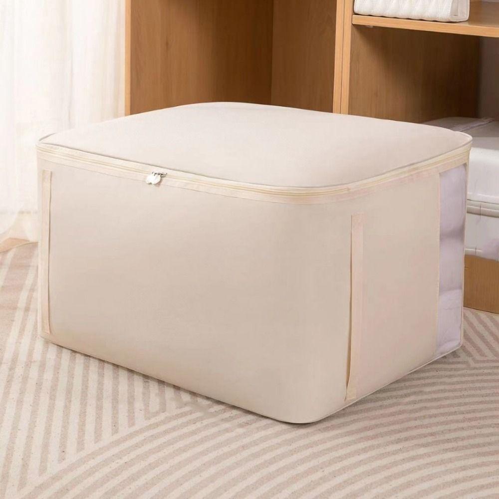 Oxford Cloth Cotton Quilt Storage Bag Visible Luggage Storage Bag Clothes Moving Bag Wardrobe
