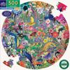 Puzzle 500 pièces - EEBOO - Eeboo Paradise Garden - Multicolore - 9 ans - Cartons recyclés