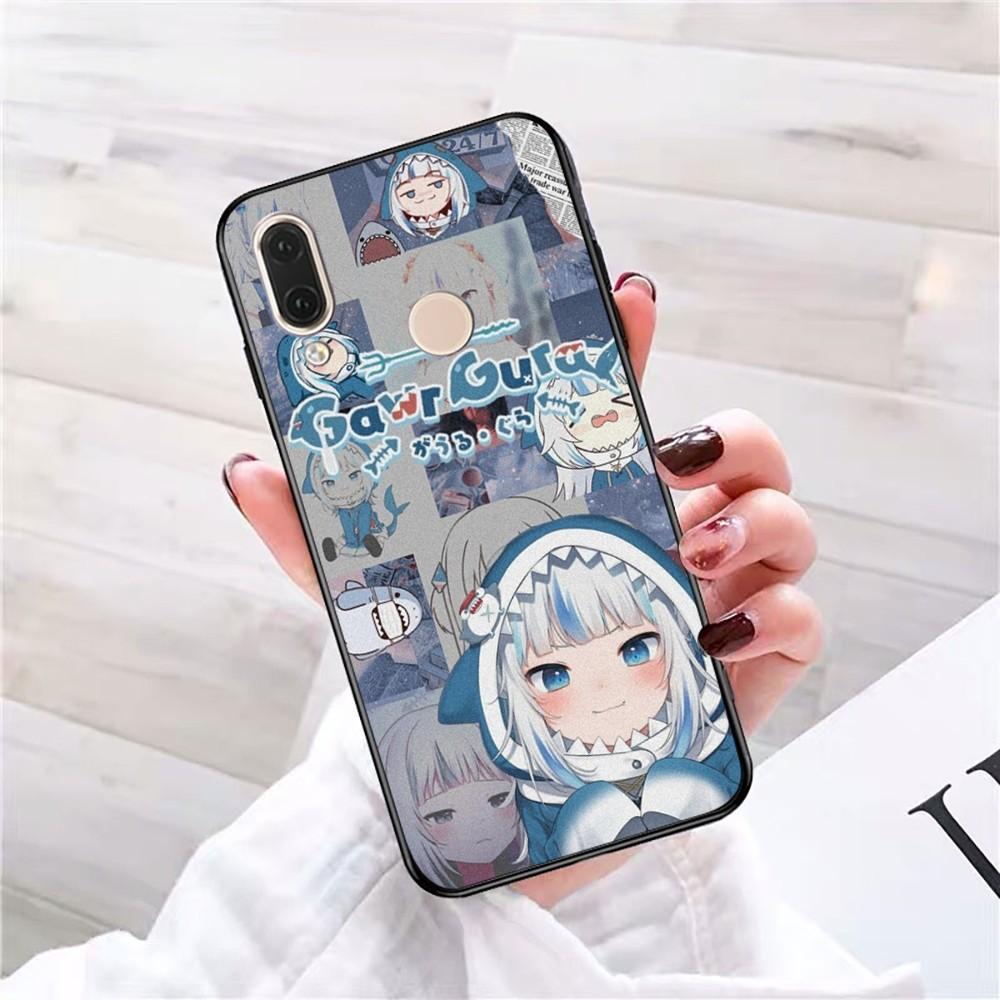 Gawr Gura Phone Case For Redmi 5 6 7 8 9 10 plus pro 6 7 8 9 A GO K20 K30 K40 pro plus F3 Fundas