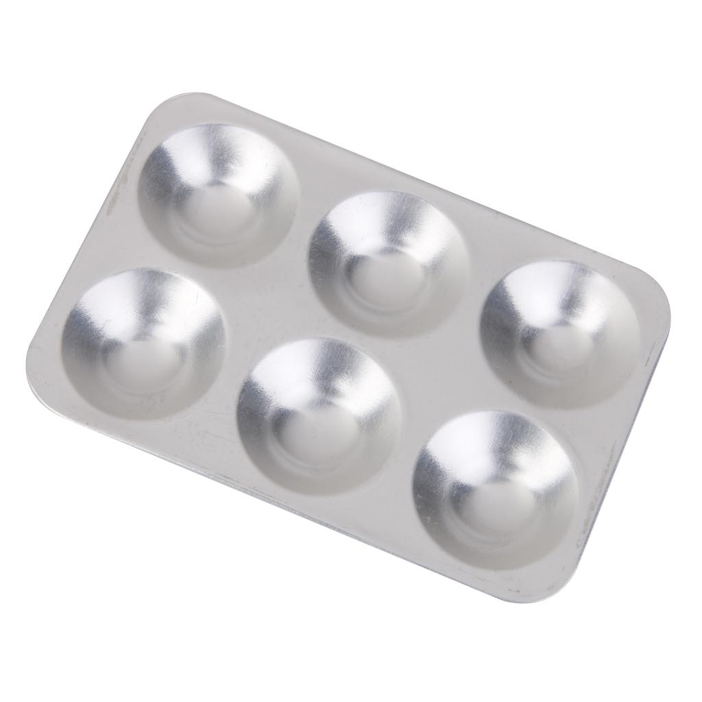 Aluminium Alloy Paint Tray Palettes Plastic for DIY Craft Professional Art Painting